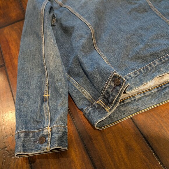 Levi's Jacket Mens Large Blue Trucker Denim Button Front XXL 72334-0321 - Picture 5 of 9